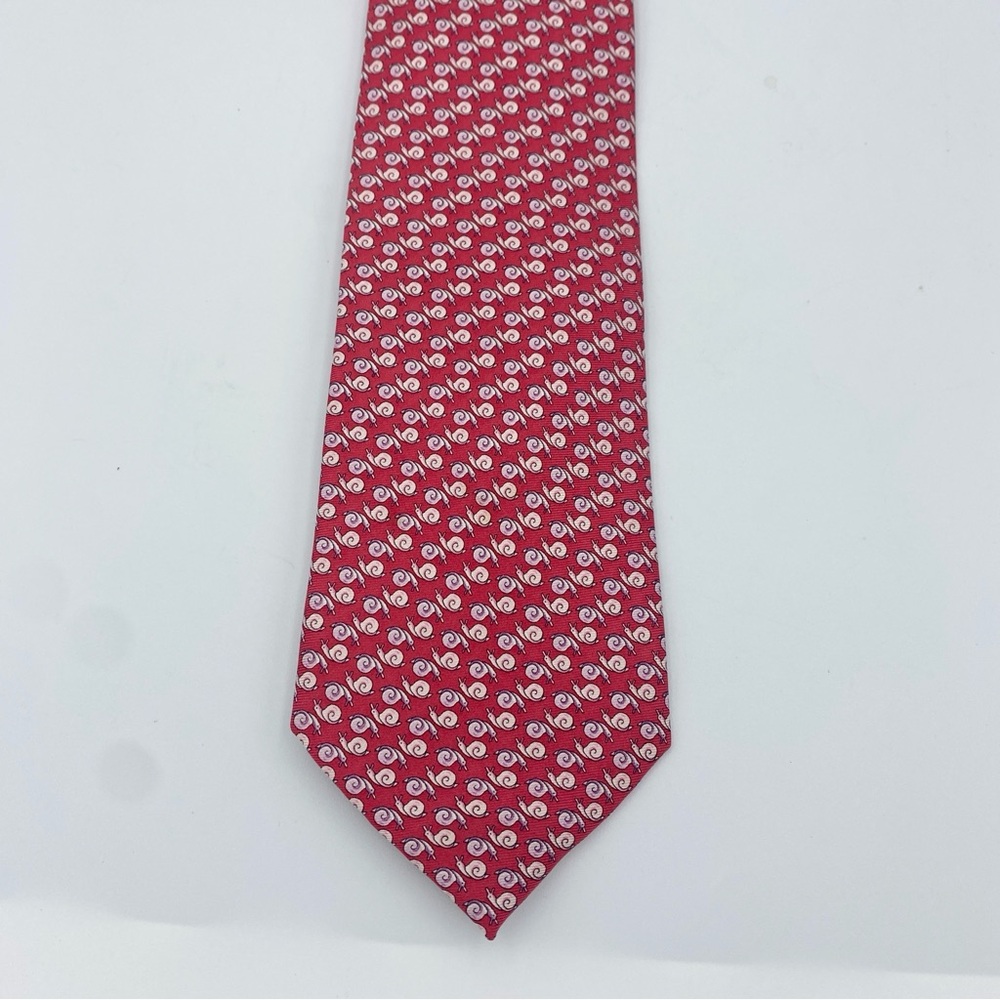 Jos A Bank Silk Snail Tie Pink Snails Executive Collection